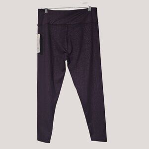 Nanette Lepore Play Aubergine Compression Leggings Womens Activewear Size 1X